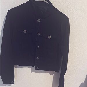 Iris Black Jean Jacket Classic Fitted Design